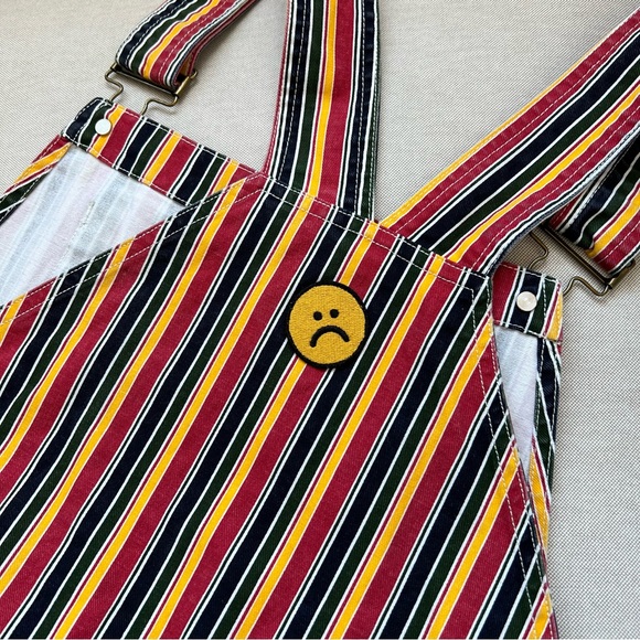 Lazy Oaf Fine Line Striped Straight Leg Dungarees - Picture 12 of 15